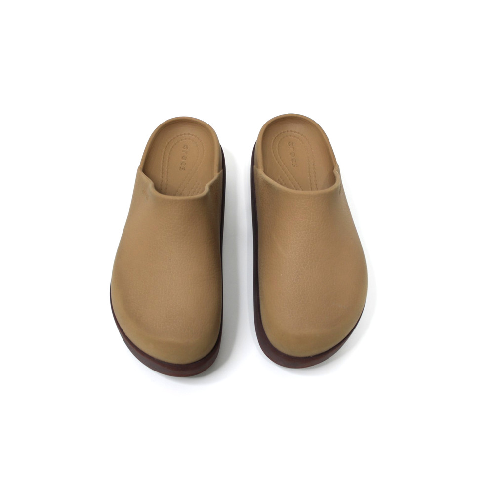 Crocs Dylan Platform Clog Brown Slides Mule Shoes Women's Size 6 - Picture 2 of 10